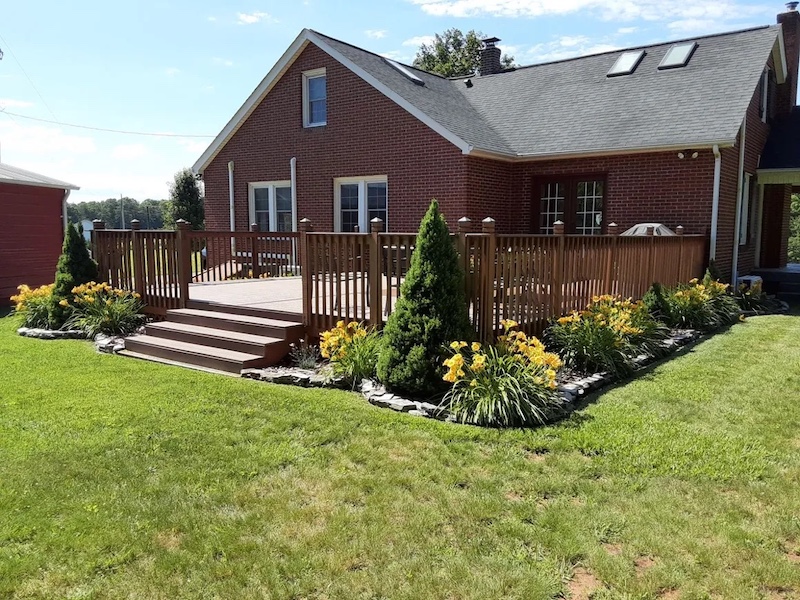 NC home backyard deck improvement