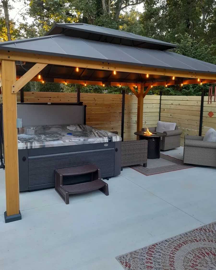 Backyard patio home improvement