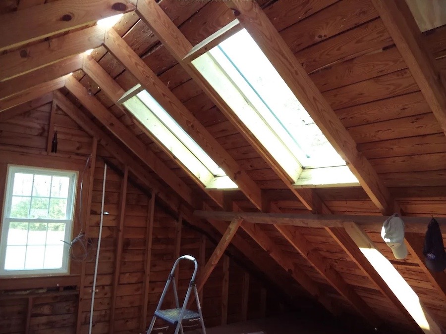 Skylights before improvement