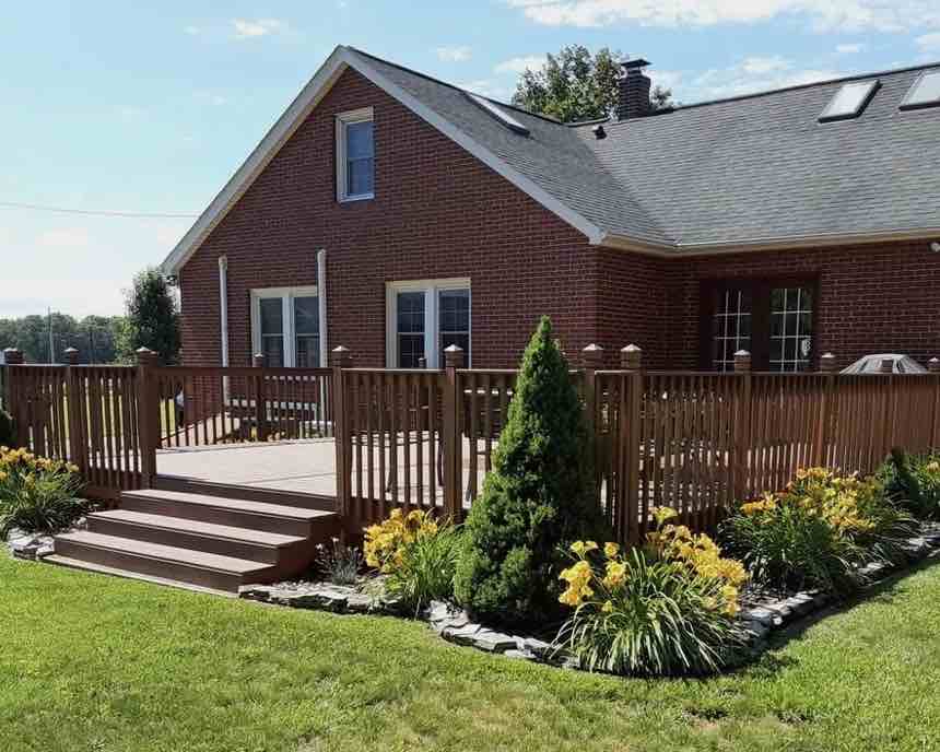 Deck patio new construction