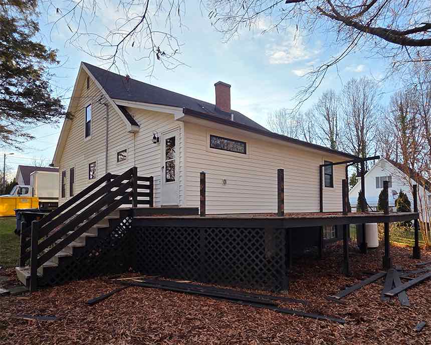 Deck before reconstruction