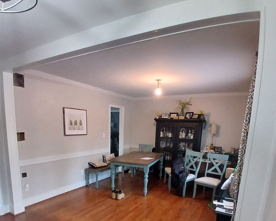 Interior trim after renovation