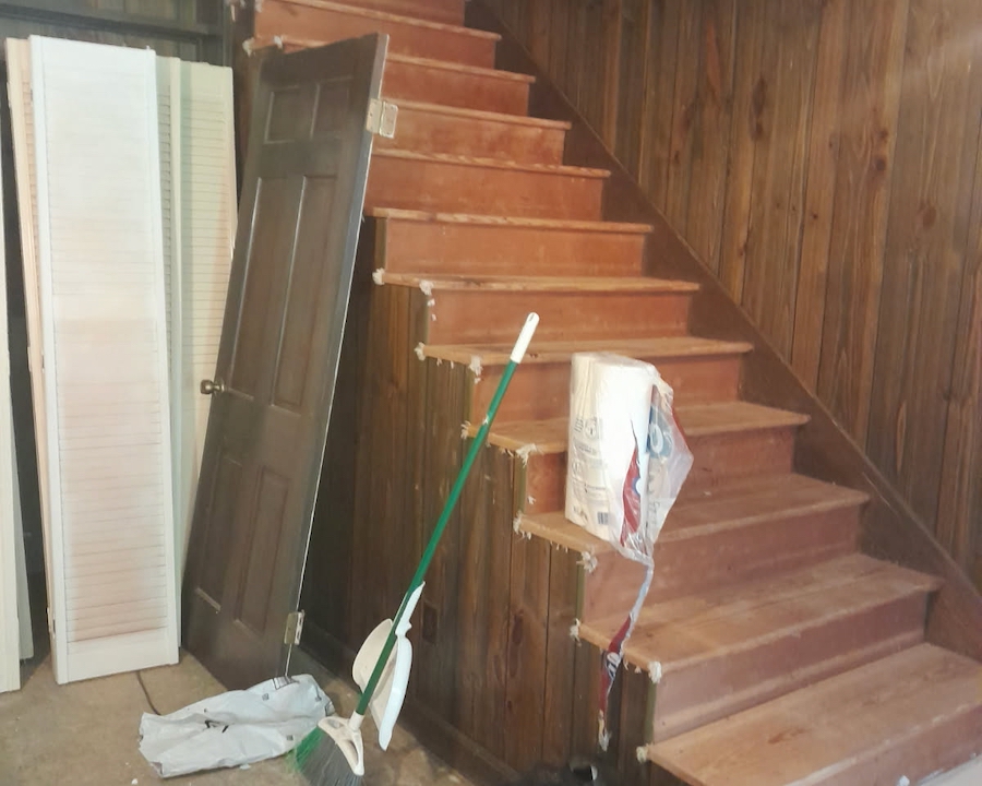 Stairs before reconstruction